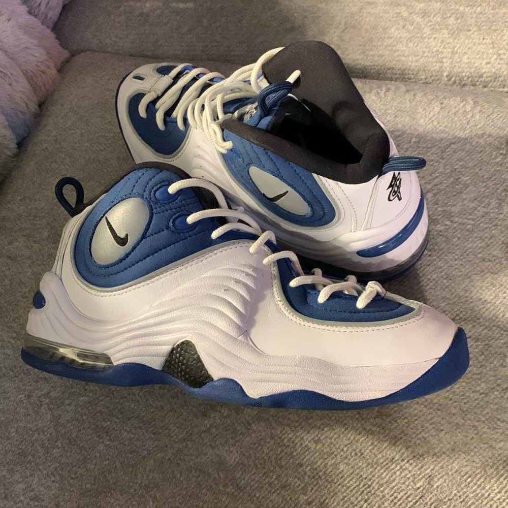 Men blue and white Nike Air Penny II